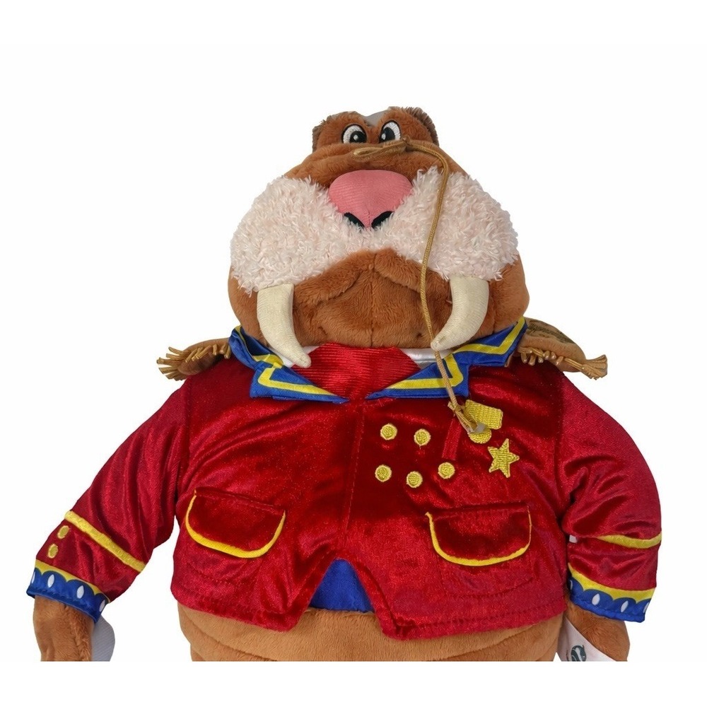 Sir Winston Walrus SeaWorld Classic Character Plush Sea Ship Captain 13"‎